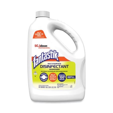 Sc Johnson Fantastik, MULTI-SURFACE DISINFECTANT DEGREASER, PLEASANT SCENT, 1 GALLON BOTTLE 311930EA